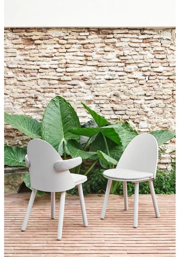 Сив стол с подлакътници Uma - Teulat