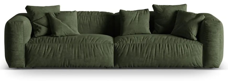Зелен кадифен модулен диван 320 cm Martina – Micadoni