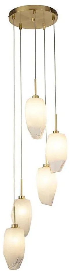 Searchlight 23146-5SB - Полилей на кабел ROCKY 5xG9/33W/230V