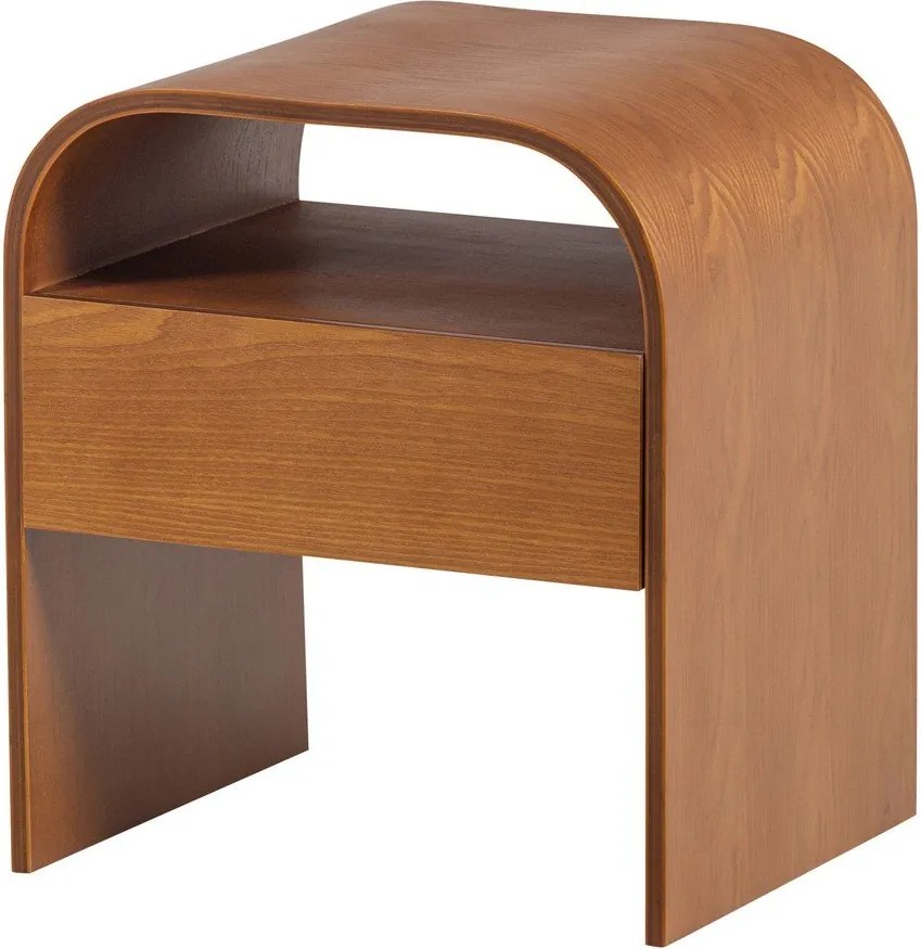 Нощно шкафче с рафтове в естествен цвят Momo – WOOOD