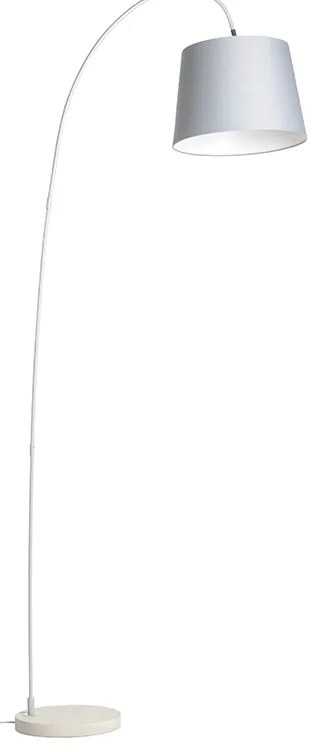 Модерна аркова лампа с сив абажур - Bend