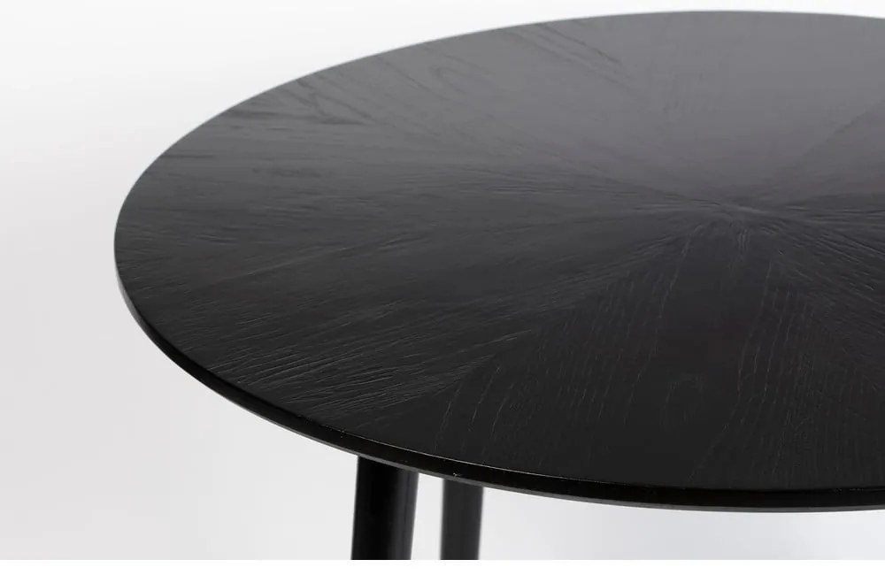 Кръгла маса за хранене с дъбов плот ø 100 cm Fabio - White Label