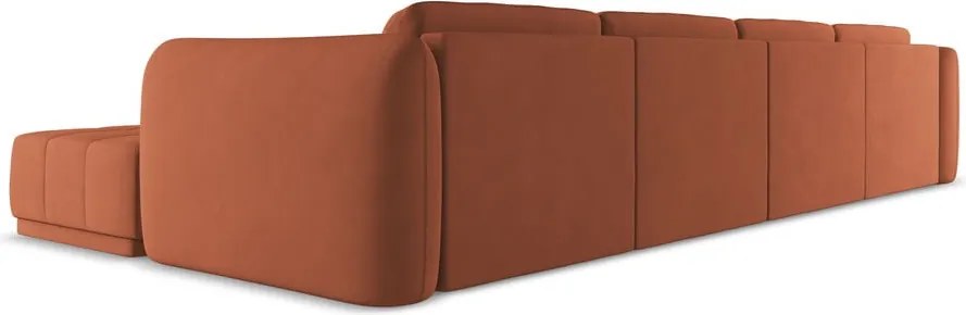 Оранжев ъглов диван Hoku – Makamii