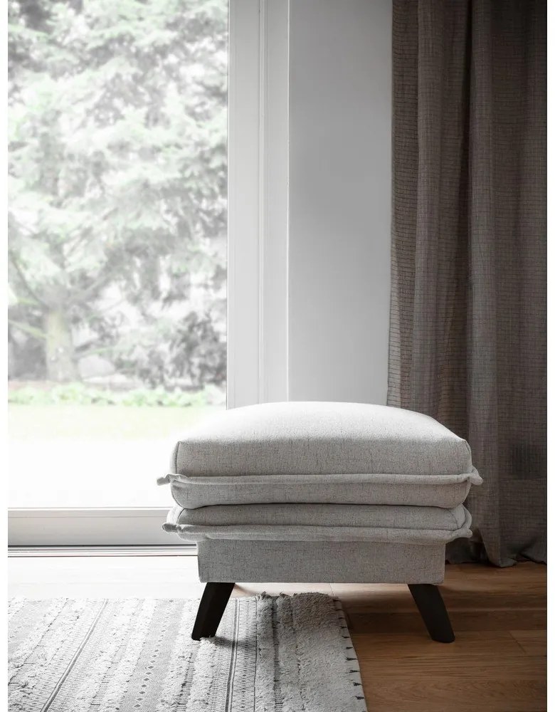 Светлобежова табуретка за крака Charming Charlie - Miuform