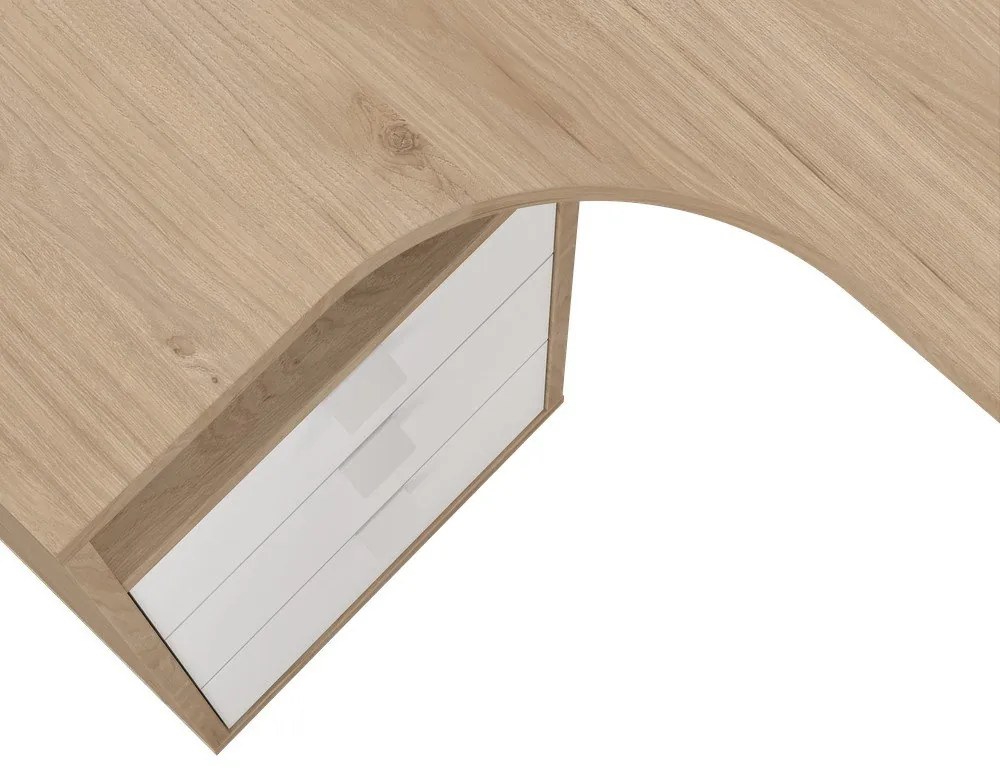 Работна маса с дъбов плот 100x150 cm Sign - Tvilum