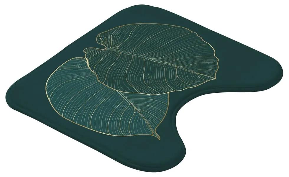 Тъмнозелен килим за баня WC 45x45 cm Jade – douceur d'intérieur