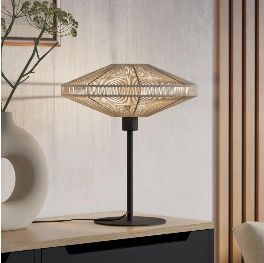 Eglo 44002 - Настолна лампа MIDSUMER 1xE27/40W/230V кремава