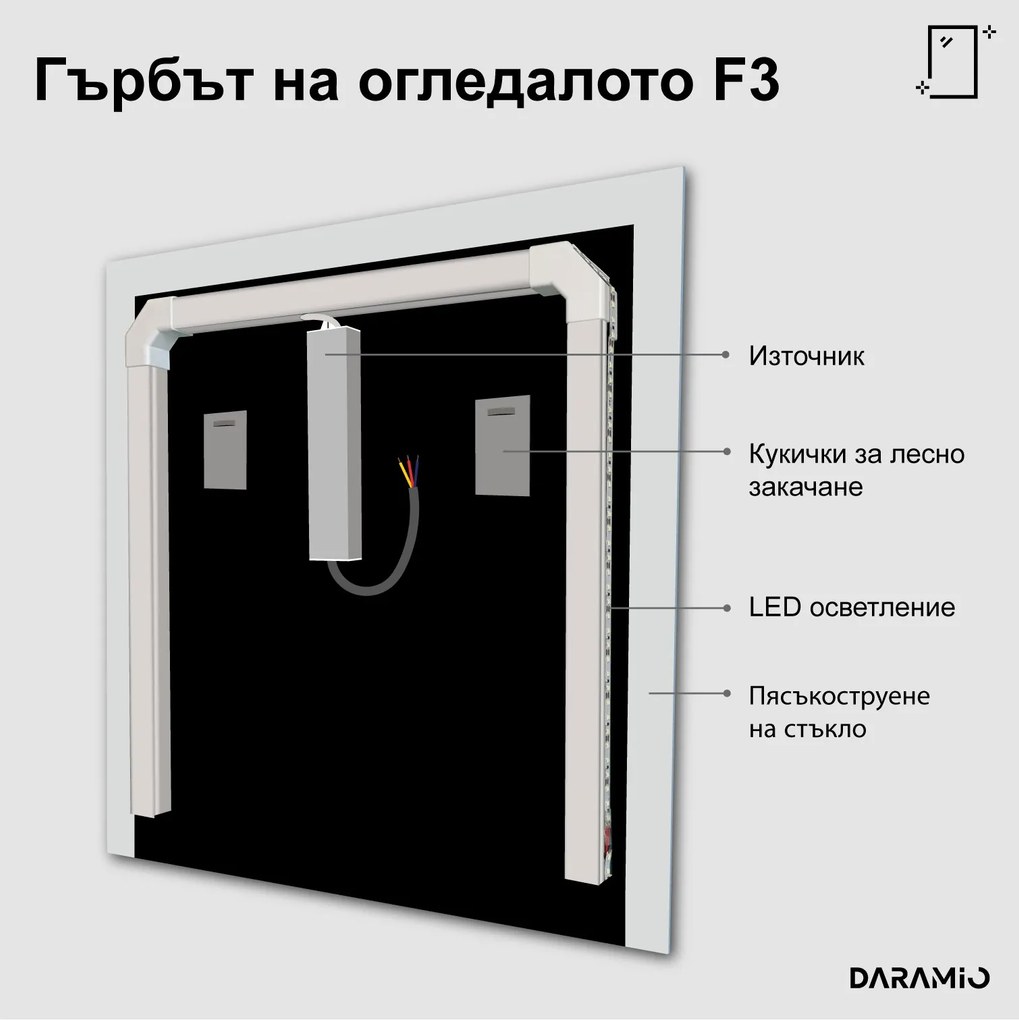 Огледало с лед осветление F3