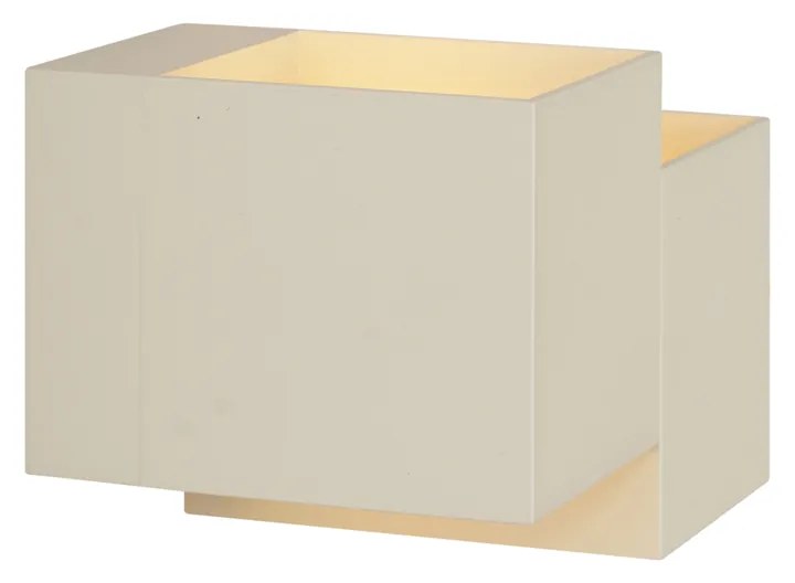 Модерна стенна лампа бежова 2-светлинна - Transfer Double