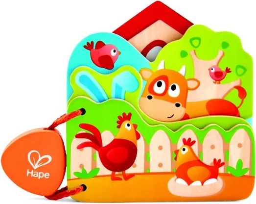 Hape - Бебешка книжка с домашни животни
