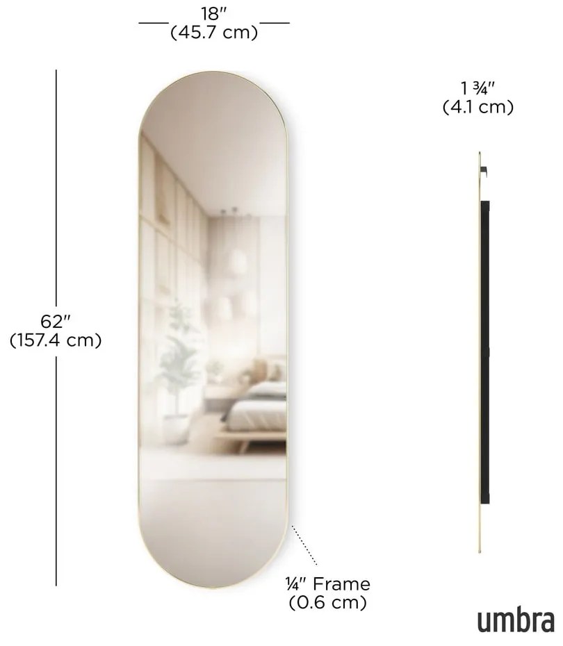 Стенно/стоящо огледало 46x157 cm Hubba – Umbra