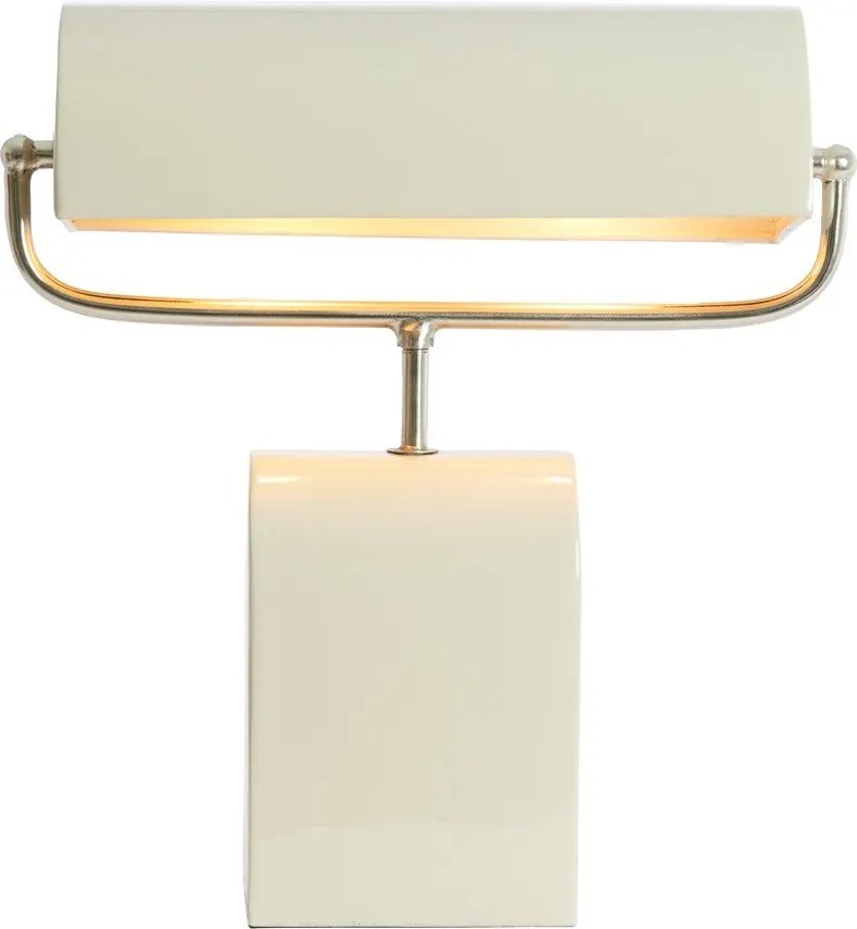 Кремава метална настолна лампа (височина 38 cm) Cardona – Light & Living