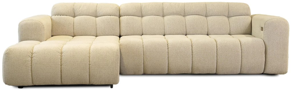 Разтегателен ъглов диван с ел. механизъм Модера