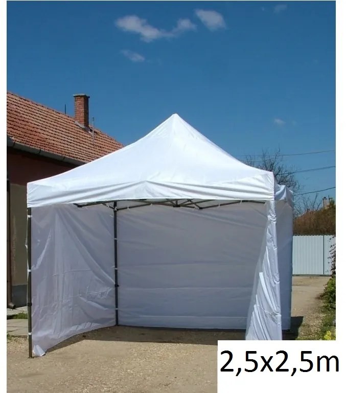 Шатра тип хармоника 2,5x2,5 бяла SQ