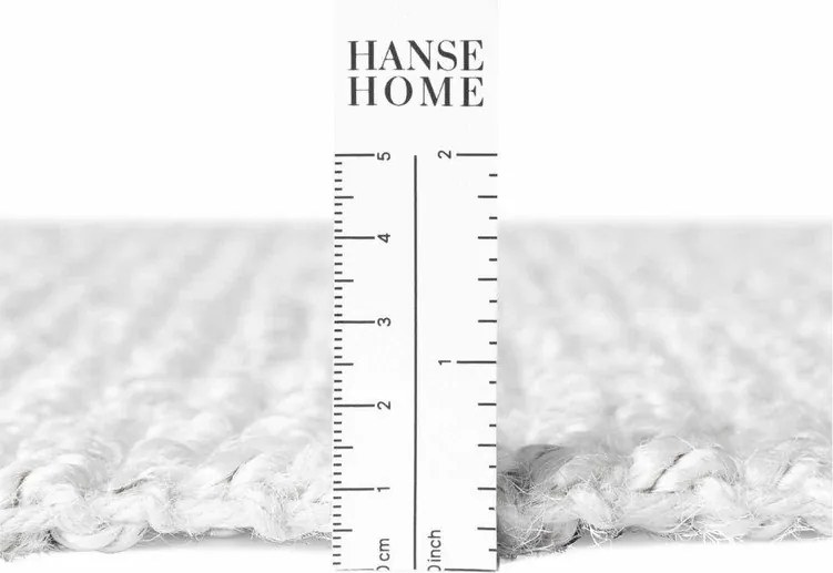 Светлосив двустранен ръчно изработен ютен килим 120x170 cm Bouclé Jaipur – Hanse Home