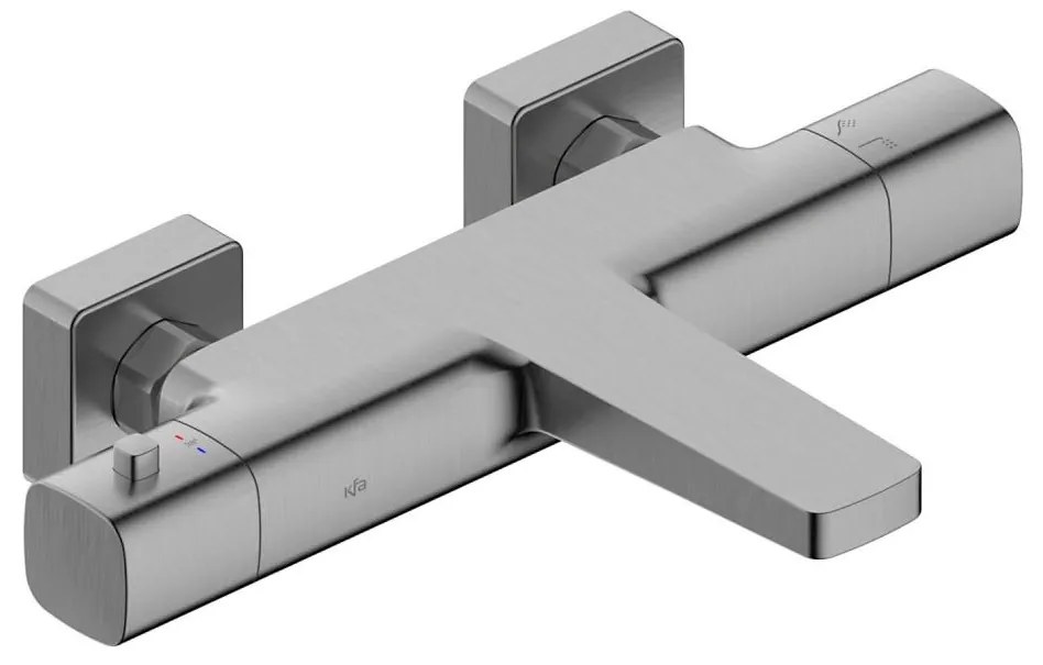 KFA Armatura 5754-010-61 - Термостатен смесител за вана MALAGA металически сив
