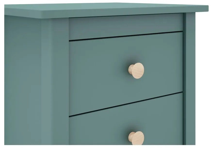 Детско нощно шкафче от борова дървесина в цвят бензин Max - Marckeric