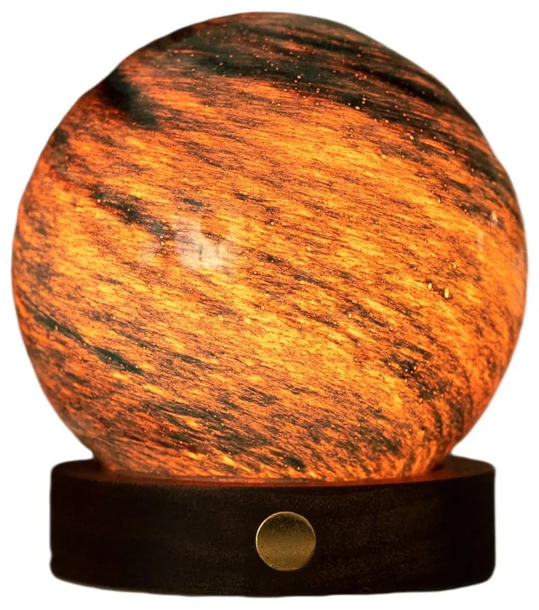 Тъмнокафява/в тъмно естествен цвят светлинна декорация с USB ø 8 cm Stellar Ocean – Gingko