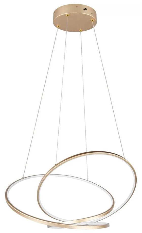 LED затъмняващо се висящо осветително тяло златно Darvin – Trio