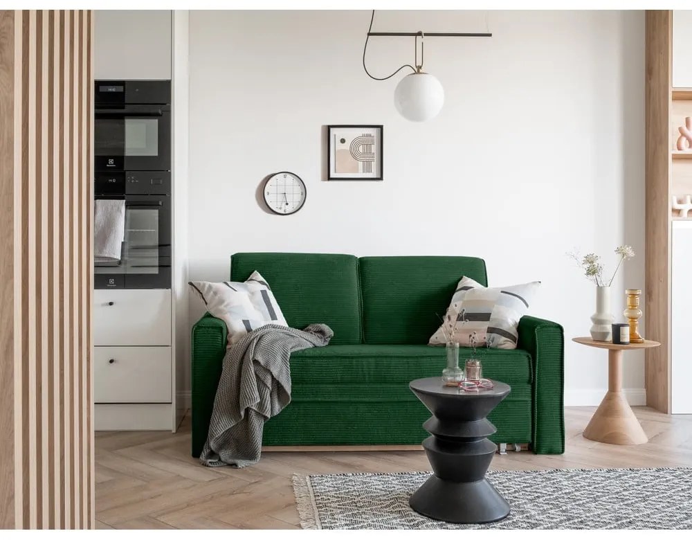 Тъмнозелен разтегателен диван 168 cm Lucky Lucy - Miuform