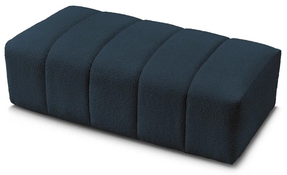 Тъмносиня табуретка от прежда с примки от букле Annecy – Bobochic Paris