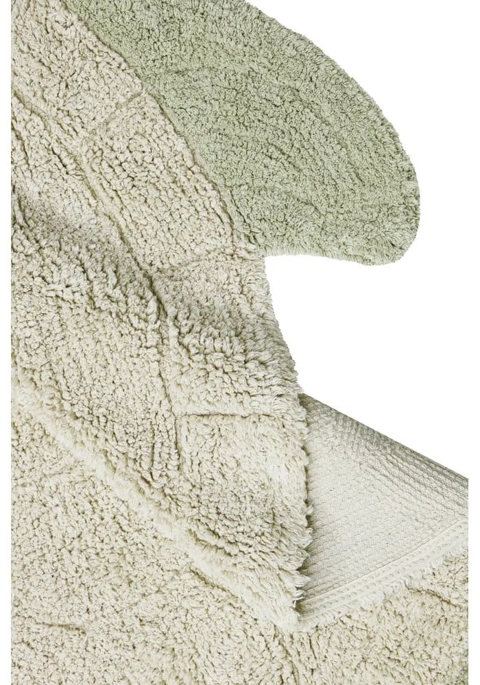 Бежов ръчно изработен памучен детски килим подходящ за пране 110x130 cm Sea Turtle – Lorena Canals