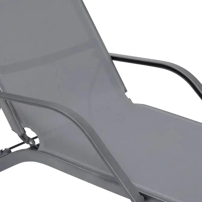 Сгъваем шезлонг Hesperide Bayamo, Алуминий - Лен/Лаврово зелено