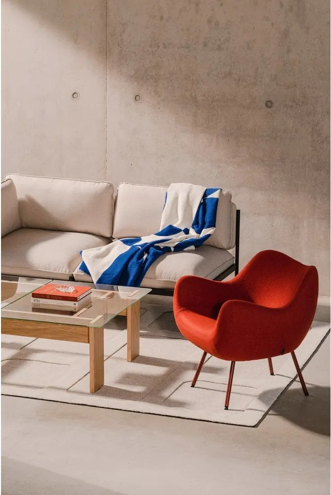 Червено вълнено кресло RM58 – noo.ma