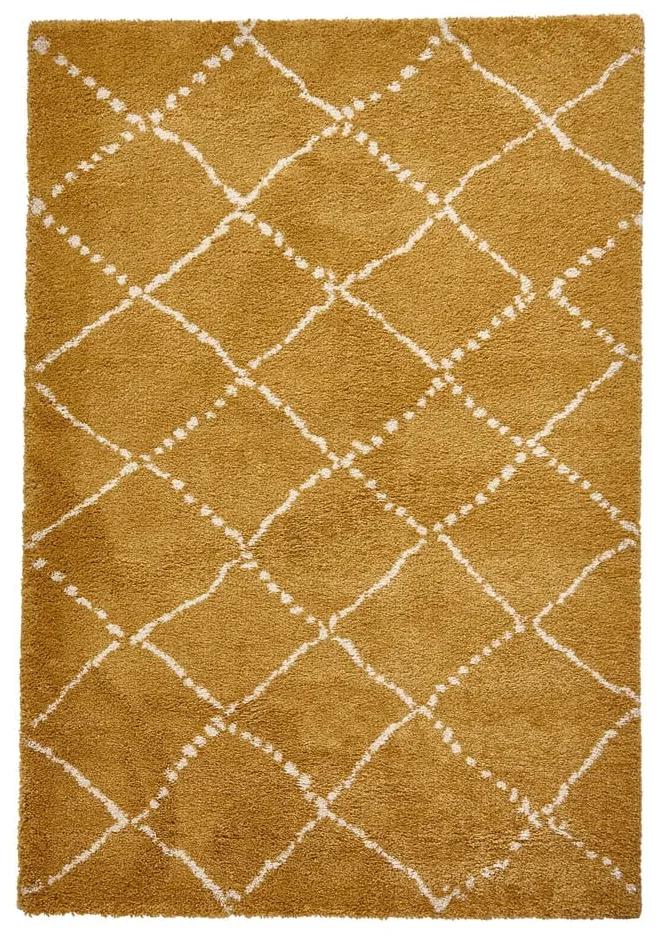 Горчичножълт килим , 120 x 170 cm Royal Nomadic - Think Rugs