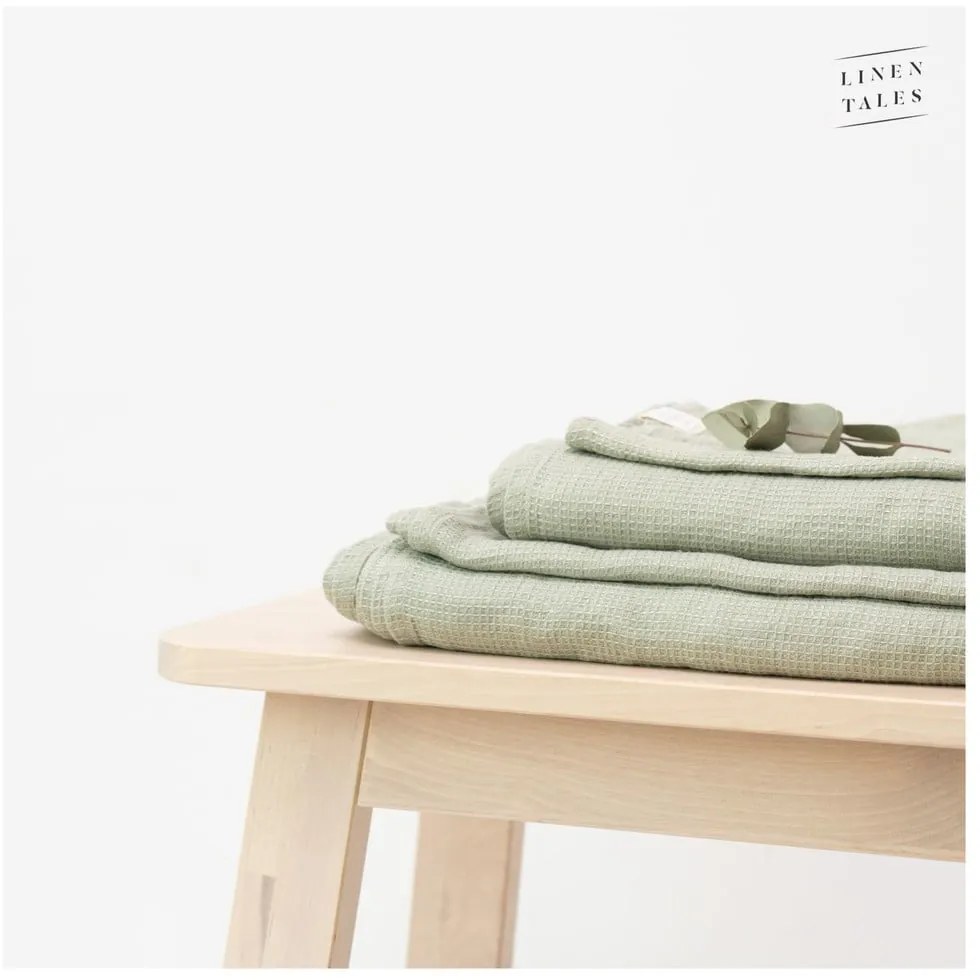 Зелена ленена кърпа 30x30 cm - Linen Tales