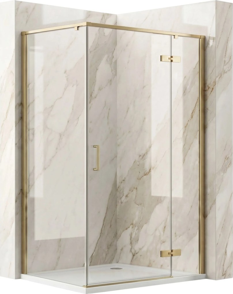 Душ кабина Rea Bruno 120x90 Brush Gold