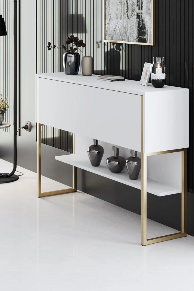 Скрин Luxe, цвят Златен Бял