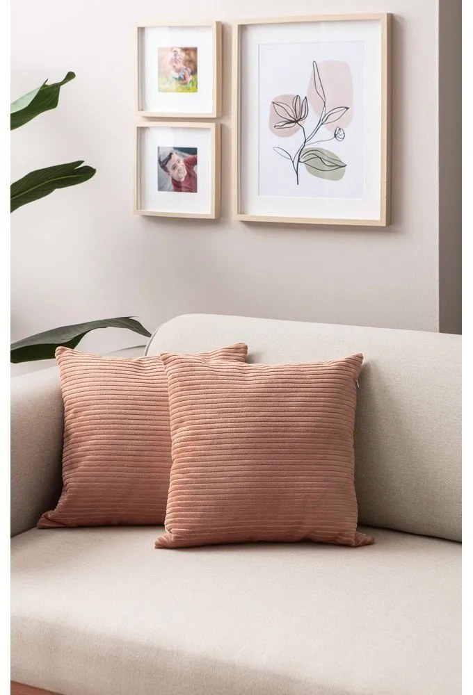 Калъфки за възглавници от рипсено кадифе в комплект от 2 бр. 43x43 cm – Mioli Decor