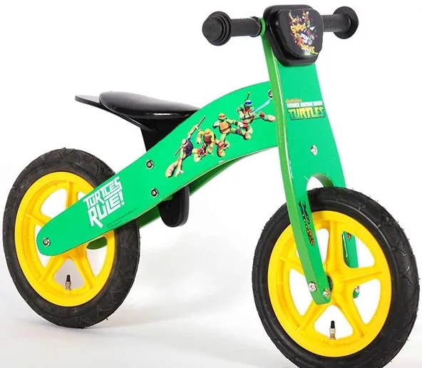 E&amp;L cycles Дървено балансно колело Костенурките Нинджа - 12 инча