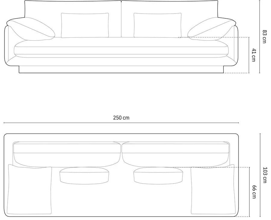 Тъмнозелен диван 250 cm Torino – Micadoni Home