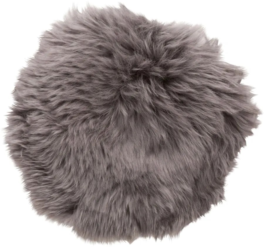 Възглавница за стол от овча кожа ø 38 cm Prim – Hübsch