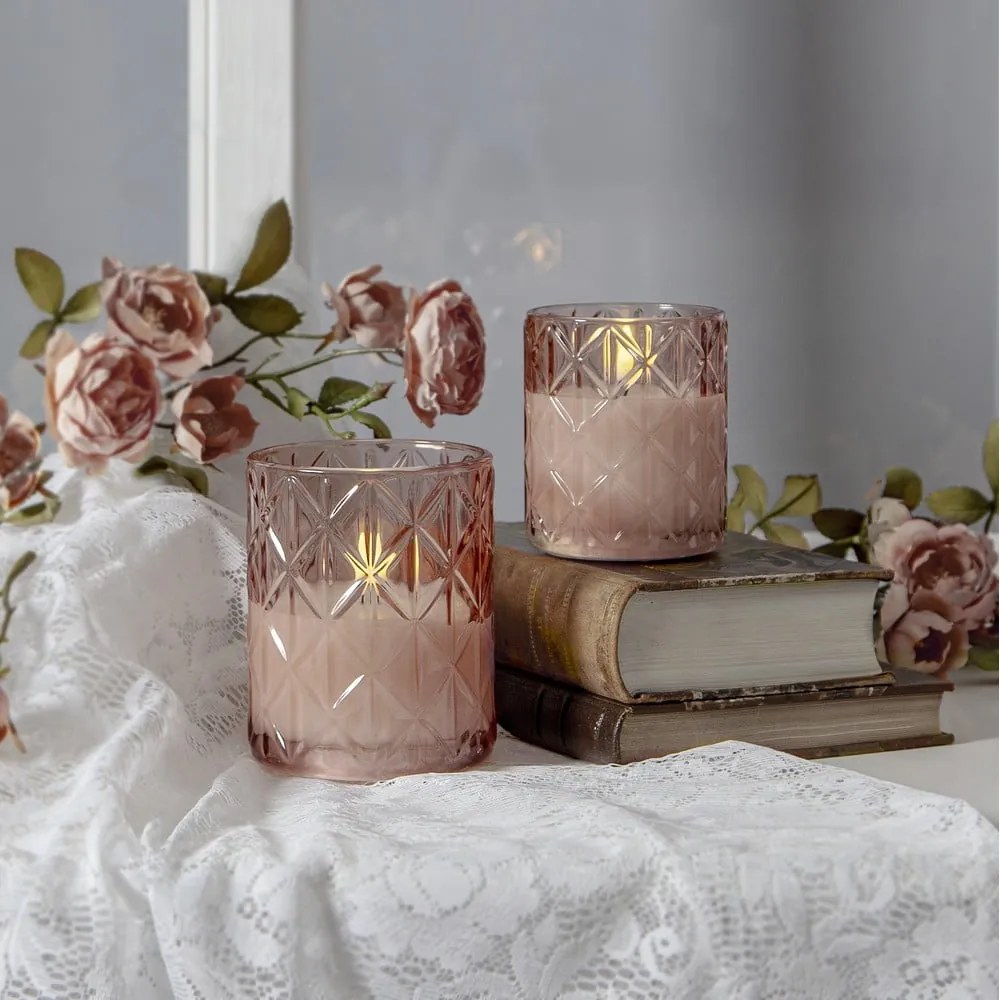 LED свещ на батерии (височина 10 cm) Flamme Romb – Star Trading