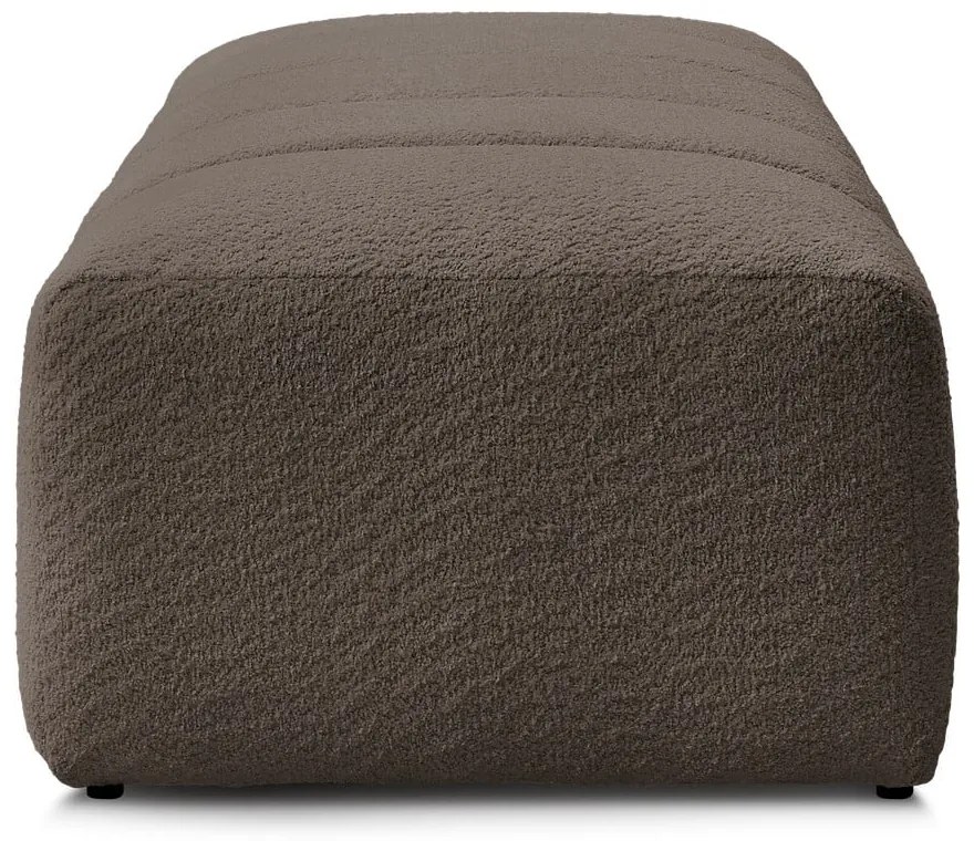 Кафява табуретка от прежда с примки от букле Annecy – Bobochic Paris