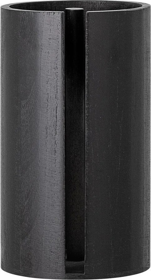 Черна дървена стойка за кухненска хартия ø 14,5 cm Celian – Bloomingville