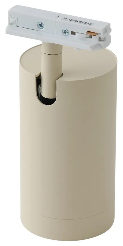 Модерен бежов прожектор за 1-фазна релсова система GU10 70mm - Iconic Jeana Luxe