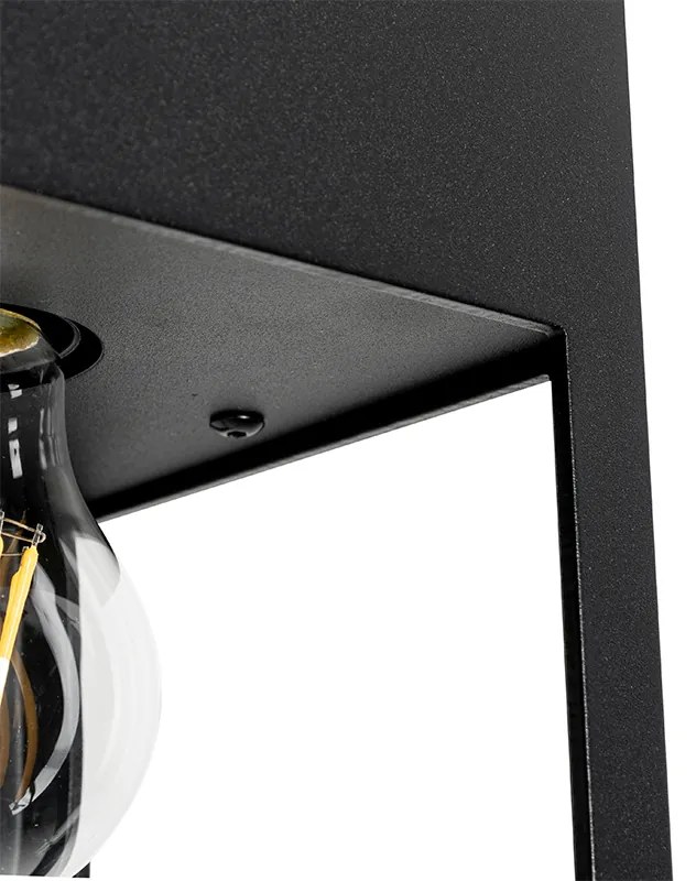 Модерна таванна лампа черна 2-светлина - Cela