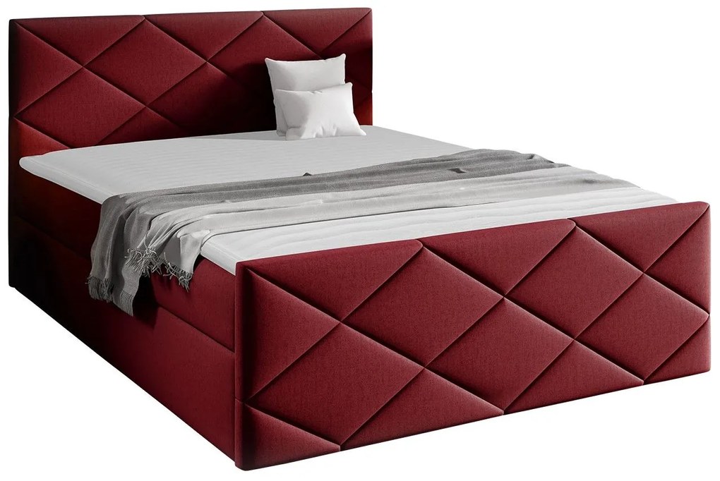 Тапицирано легло Herkules-Kokkino-180 x 200