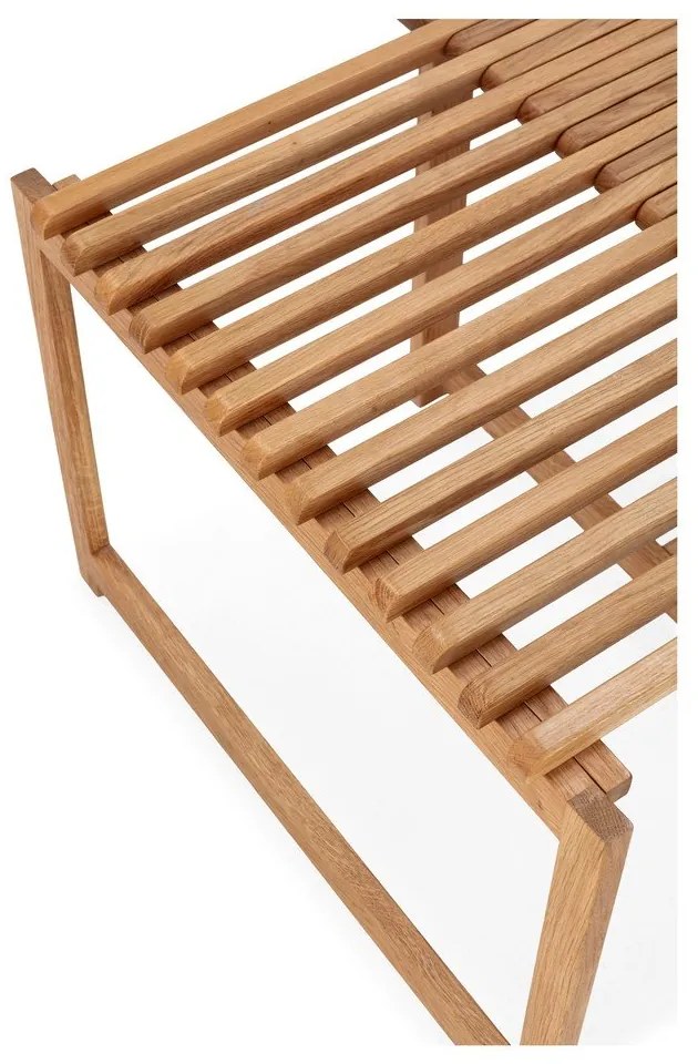 Масичка за кафе от масивен дъб в естествен цвят 60x70 cm Unai – MOME