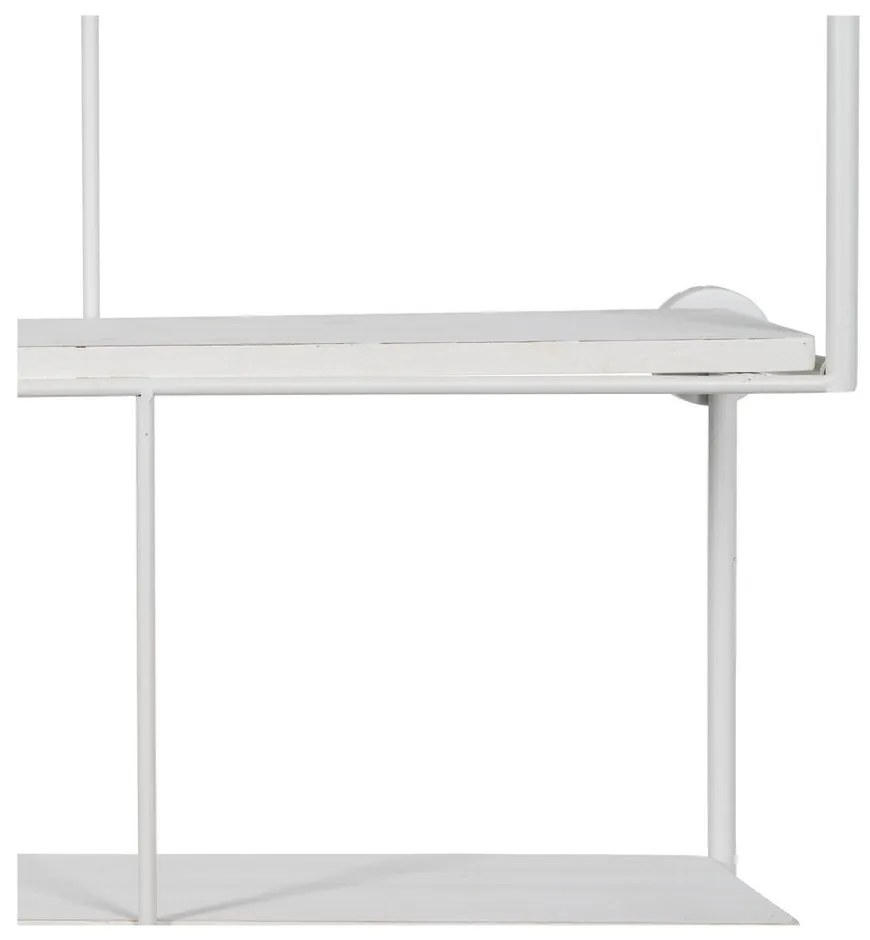 Бял на няколко нива метален стенен рафт 51 cm – Ixia