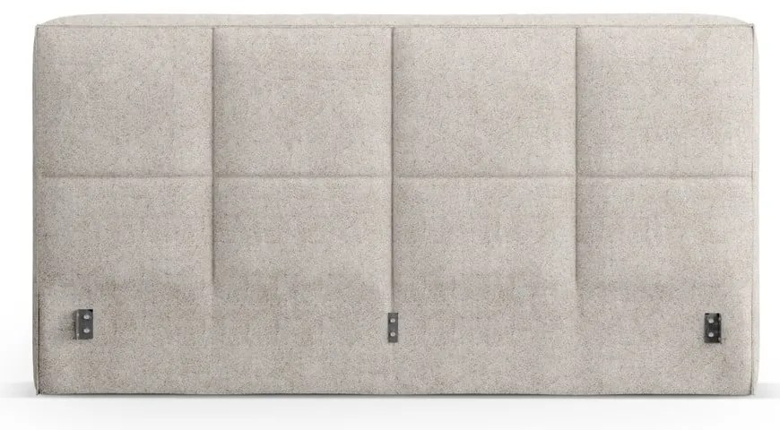 Бежова тапицирана табла за легло 209x100 cm Darren – Micadoni
