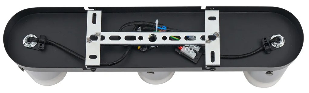 Модерен таванен прожектор Gunmetal 3-Lights въртящ се и регулируем - Drain