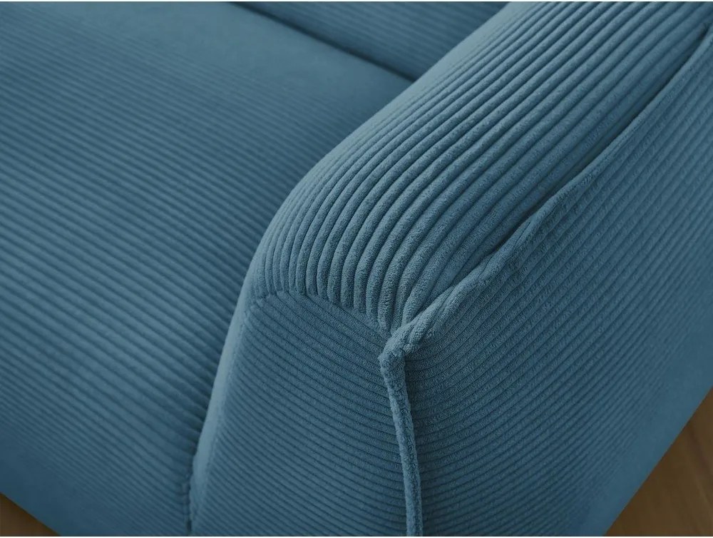 Син диван от рипсено кадифе 242 cm Giorgia – Bobochic Paris