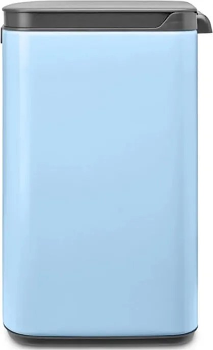 Кош за боклук Brabantia Bo Small 1006631, 7 л, Плавно и безшумно отваряне, Противоплъзгаща основа, Светлосин
