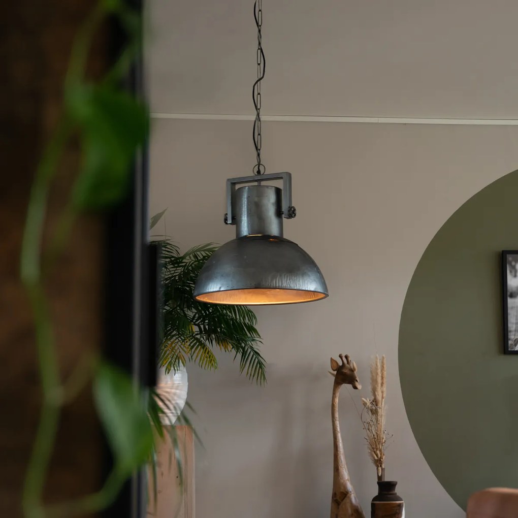 Индустриален висящ аплик сив 40 см - Samia Sabo