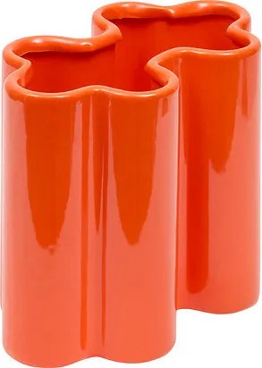 Ваза atmosphera Flow, Керамика, Оранжев, 17 cm